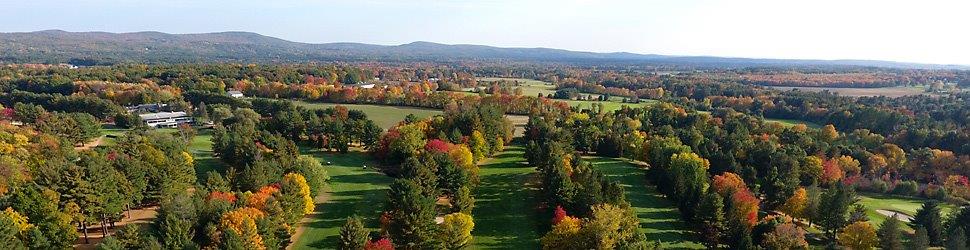 aerial view of the course